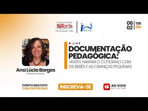 Capa da aula Educação pedagógica: viver e narrar o cotidiano com os bebês e as crianças pequenas